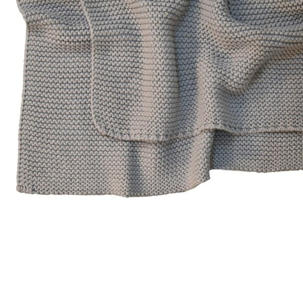 Artisan Furniture Double Grey Knitted Throw
