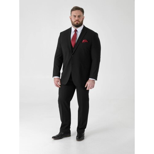 Duke Mens D555 Ted 4 Way Stretch Suit Jacket - Black