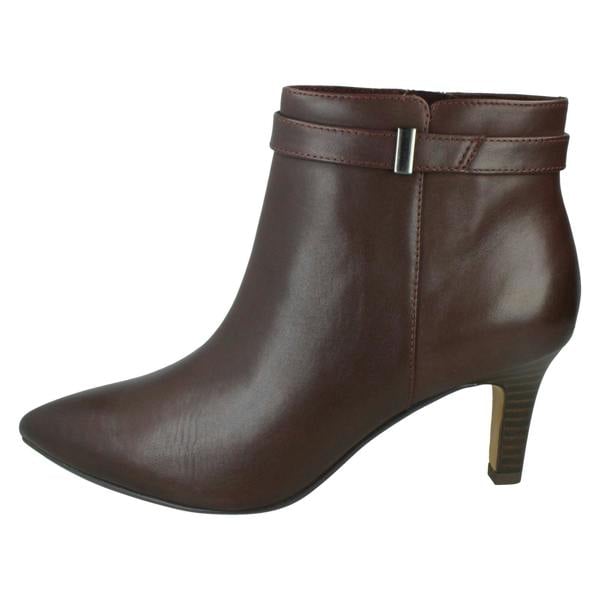 Clarks Ladies Clarks Heeled Ankle Boots Illeana Calla