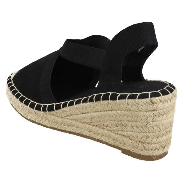 Savannah Ladies Savannah Closed Toe Espadrille Wedge F2309