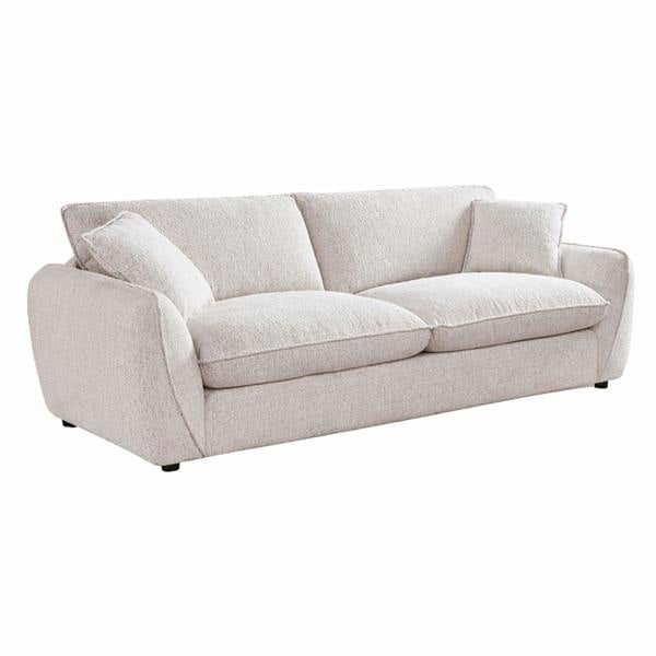 Furnishings For Less Berti Beige or Grey Fabric Sofa Suite