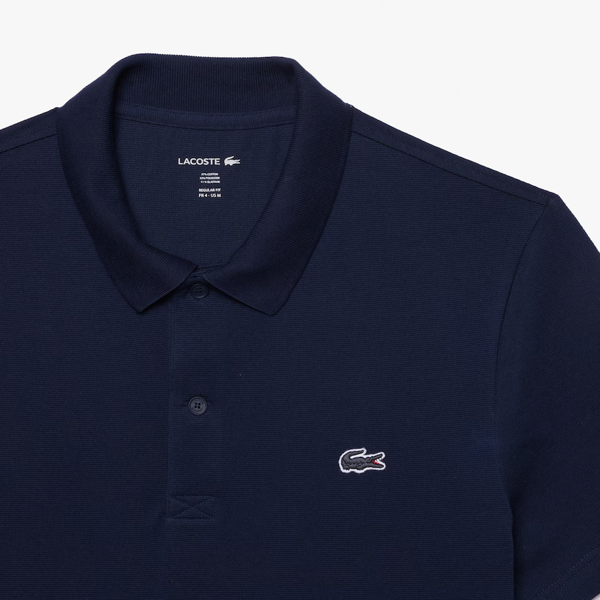 Lacoste Short Sleeved Mens Polo Shirt - Navy Blue 166