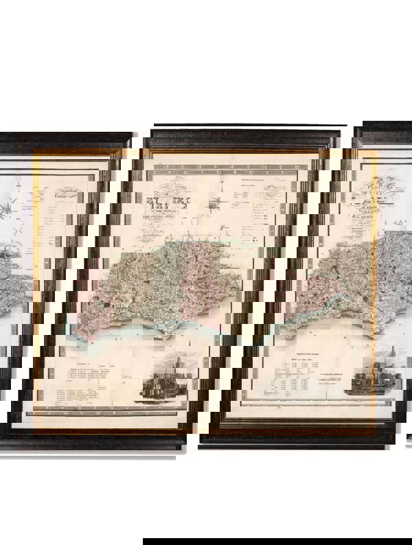 Exceptional Art c.1830 County Maps of England