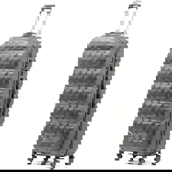 Flight Knight Large 29" Check-in Hard Case Bubble Design Suitcase- 8 Spinner Wheels