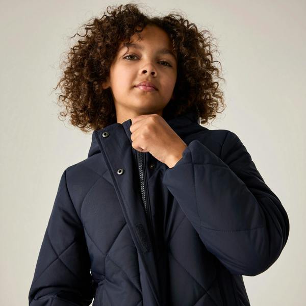 Regatta Childrens/Kids Elryse Quilted Padded Jacket - Navy - 