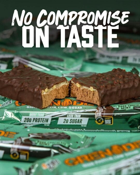 Grenade High Protein, Low Sugar Bar - Dark Chocolate Mint, 12 x 60 g