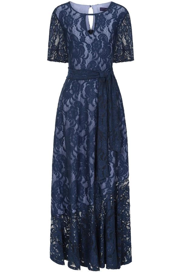 HotSquash Asymmetric Lace Keyhole Dress