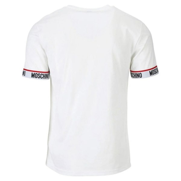 Moschino Taped Sleeve Logo White T-Shirt S