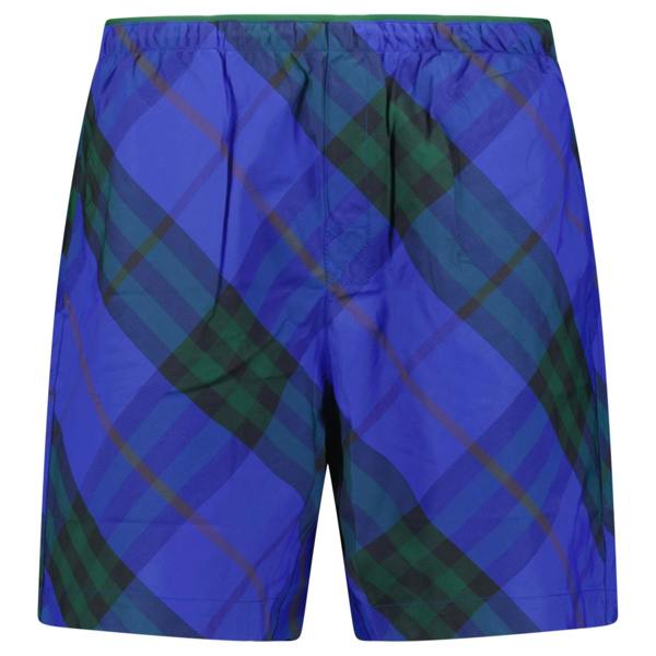 Burberry Check Swim Shorts Blue - chancefashionco