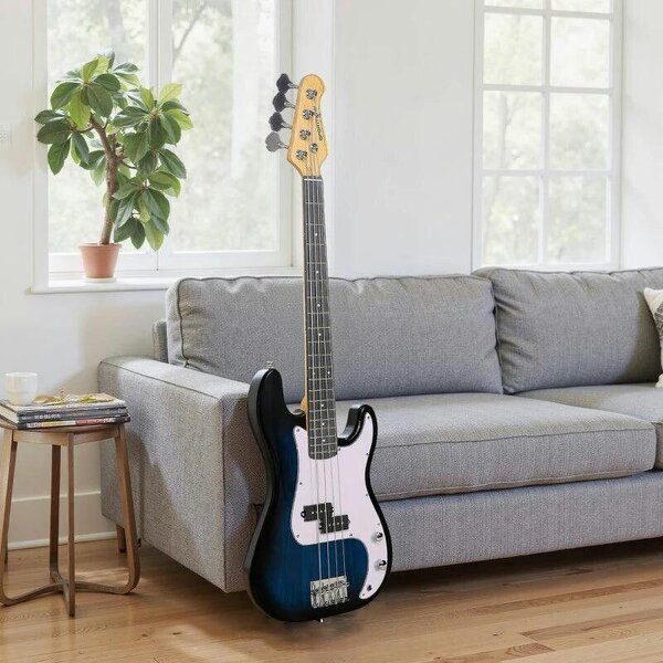 4 String Full Size Electric Bass Guitar for Beginners
