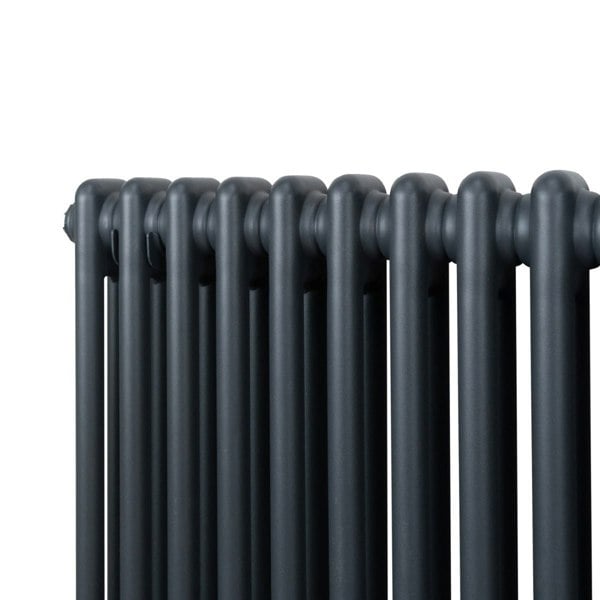 Monstershop Traditional 2 Column Radiator - 600 x 1012mm - Anthracite Grey