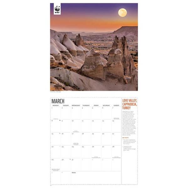 WWF, Fragile Earth Calendar 2027, Wall Calendars, Month To View, Natural World, Gift