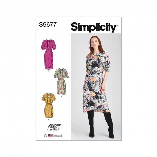 Simplicity Sewing Pattern 9677, Dresses for Women, H5 (6-8-10-12-14) - Intermediate