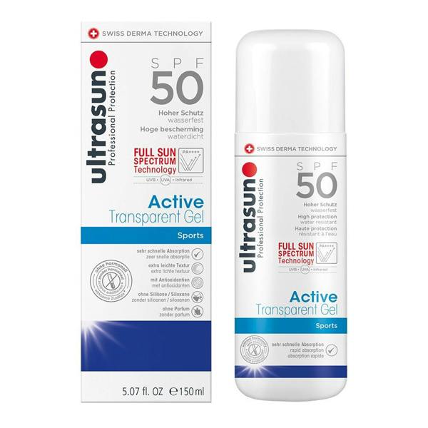 Ultrasun Active Spf50 Transparent Gel 150ml