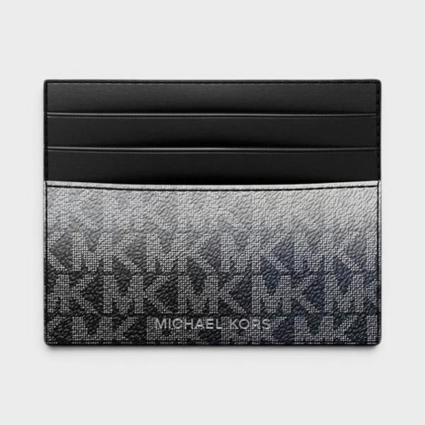 Michael Kors Logo Tall Card Case Cooper Black Multi
