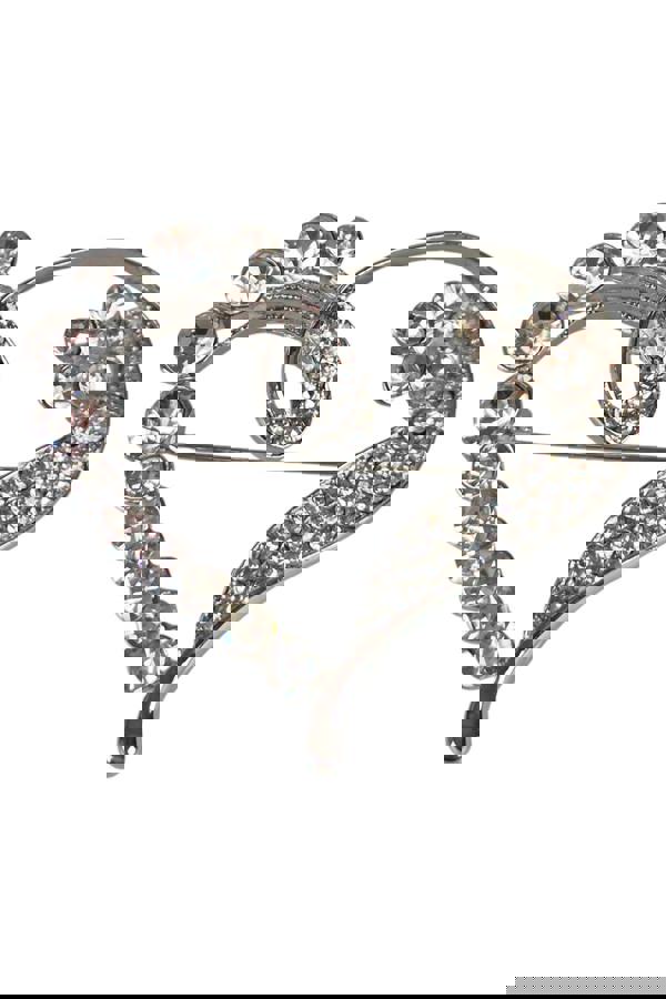 Paulo Due Diamante Love Heart Brooch Pin