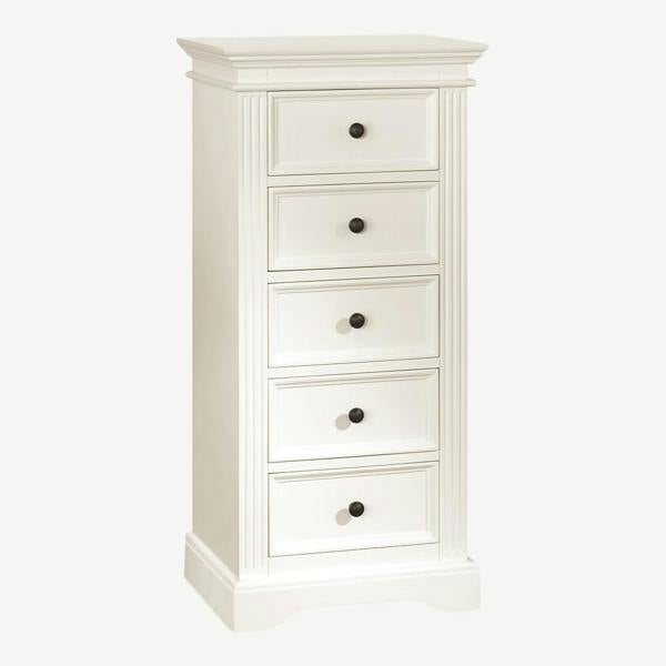 Statement Furniture Gainsborough Tallboy 5 Drawer Narrow Chest of Drawers Assembled
