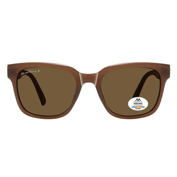 Montana Sunglasses MP54 E Shiny Terra Cream Brown Polarized