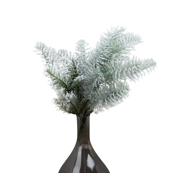 Hill Interiors Snow Pine Spray Christmas Artificial Plant - White/Green