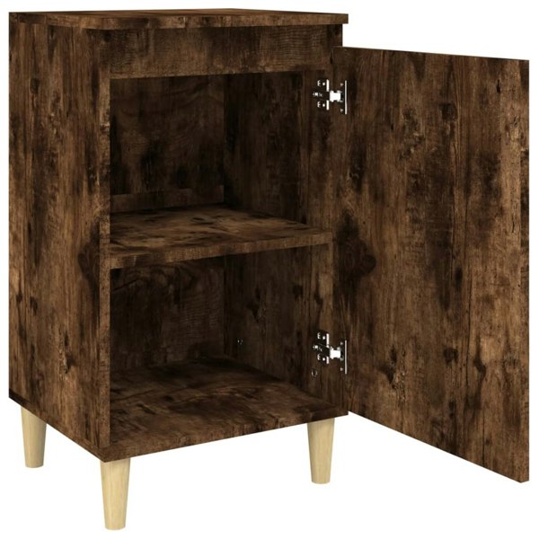 Berkfield Bedside Cabinets 2 pcs Smoked Oak 40x35x70 cm Engineered Wood