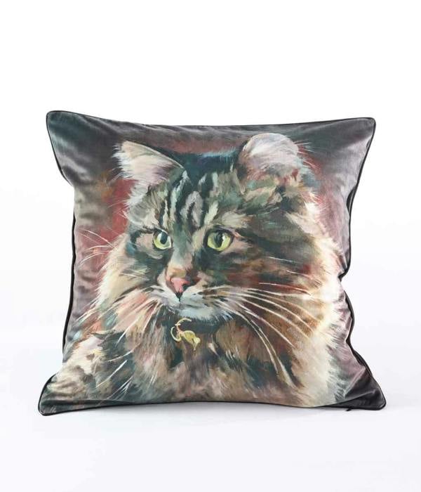 M.M Linen Cat N Mouse Cushion