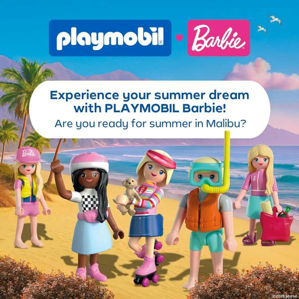 Playmobil x Barbie Convertible - 72123 Playset