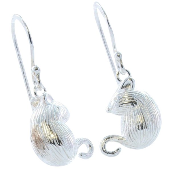 Sterling Silver Martha Mouse Earrings - Reeves & Reeves