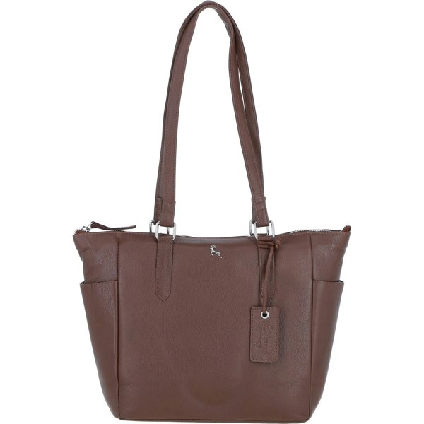 'Oxford' Elegant Real Leather Tote Bag: oxford