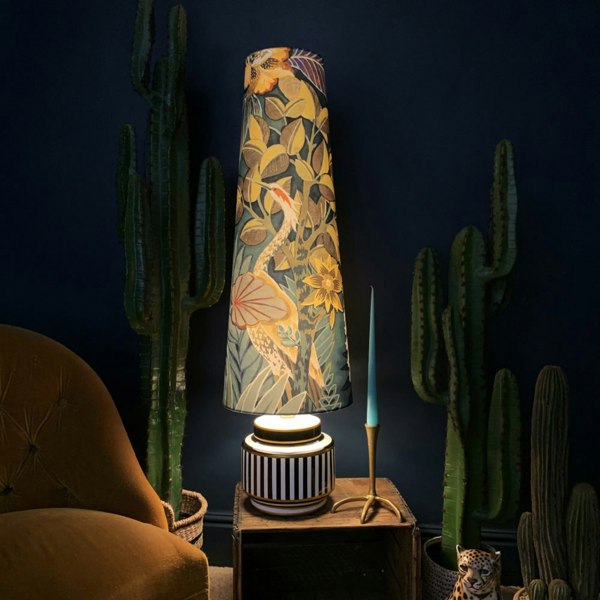 Paradise Lost Velvet King Cone Lampshade