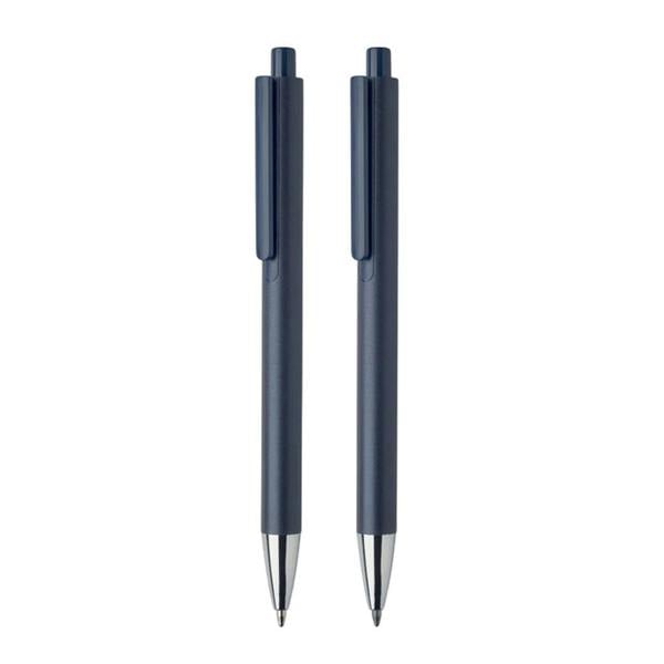 MidOcean Orwell Recycled Aluminium Pen Set (Pack of 2) - French Navy - 
