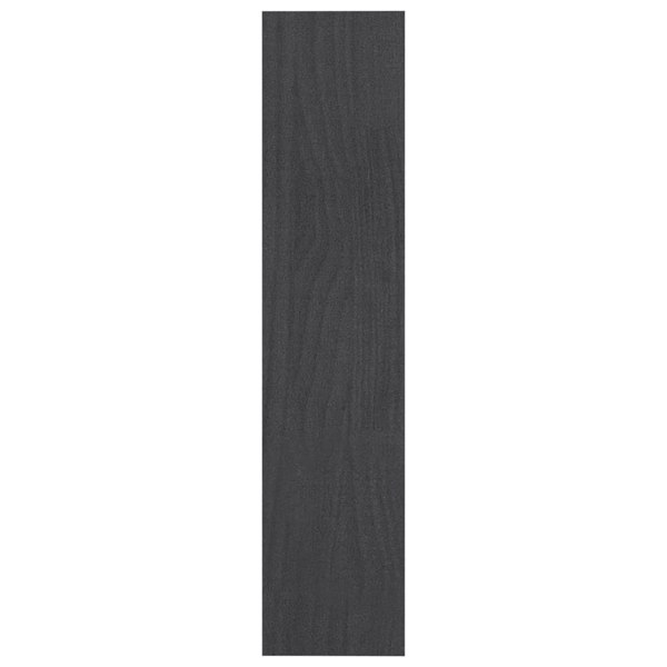 Berkfield Book Cabinet/Room Divider Grey 100x30x135.5 cm Solid Pinewood