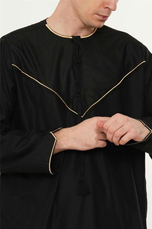 Infinity Leather Men's Ramadan Moroccan Jubba Robe Djellaba Eid Thobe - TT-007