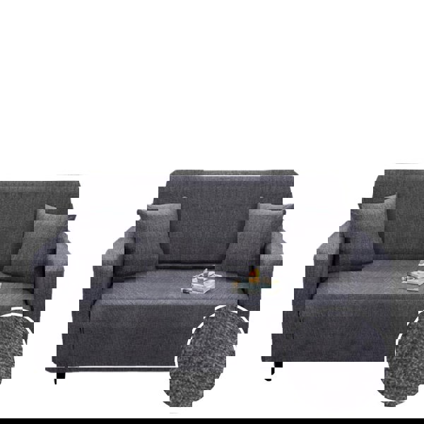 Anyhouz Anyseat 3 Seater Sofa Cover Plain Gray Style and Protection For Living Room Sofa Chair Elastic Stretchable Slipcover