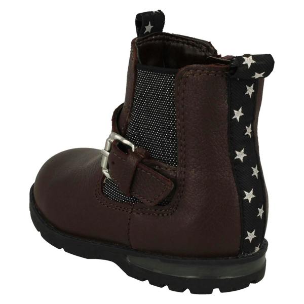 Clarks Girls Clarks Buckle Detailed Heeled Ankle Boots Dabi River T