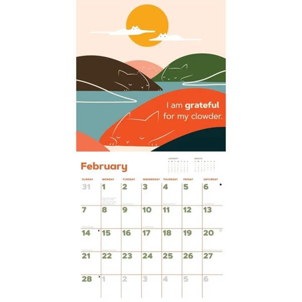 Chronicle Books Catffirmations Calendar 2027, Wall Calendars, Month To View, Cats, Gift