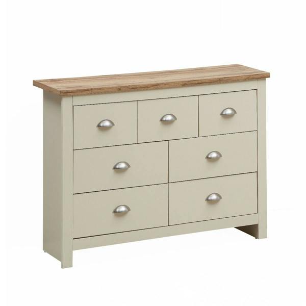 Timber Art Design Lisbon 7 Drawer Bedroom Chest of Drawers Storage Cabinet