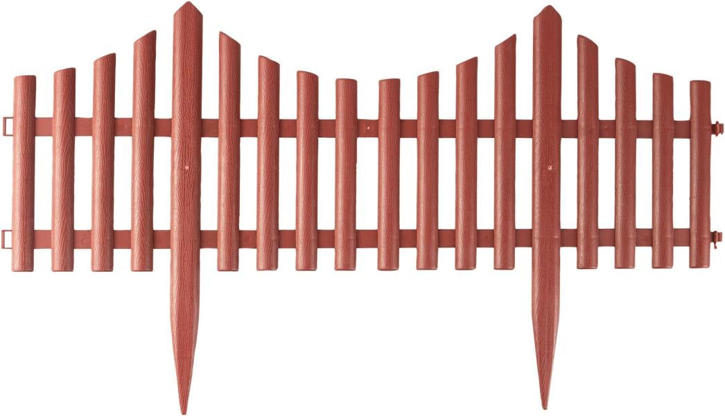 St Helens Garden Edge Fence, Brown (4 pack)