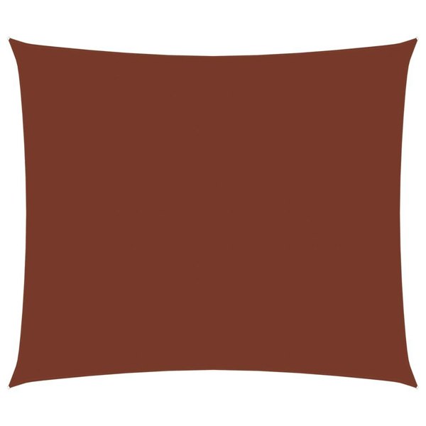 Berkfield Sunshade Sail Oxford Fabric Rectangular 3.5x4.5 m Terracotta
