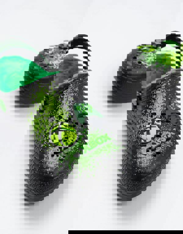 Xbox Boys Black Logo Fur Lined Clogs