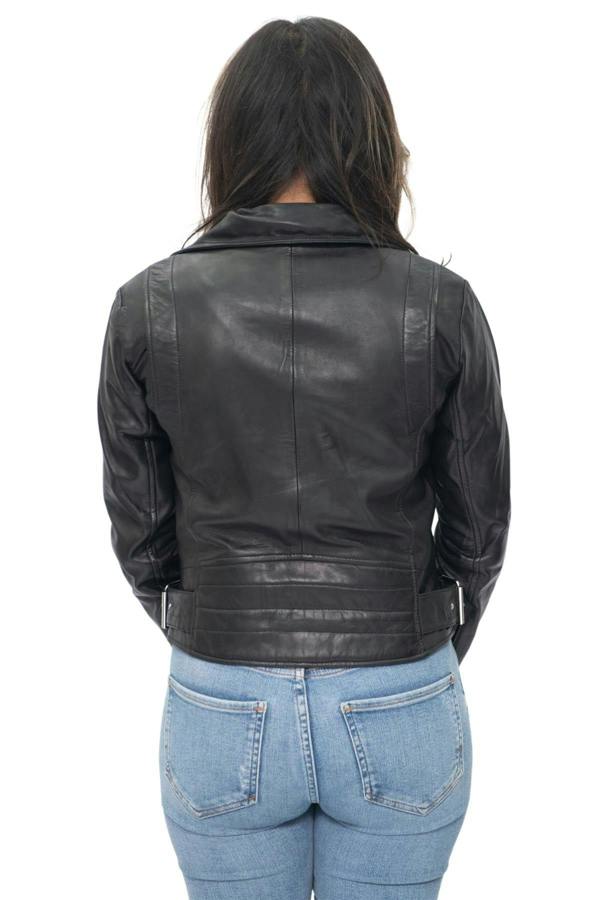 Infinity Leather Womens Leather Biker Jacket-Stockholm
