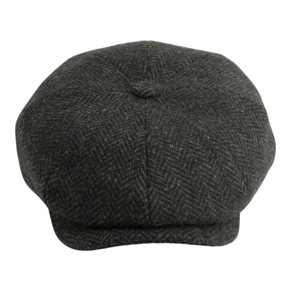 Gamble & Gunn Ardura - Green Button Top Cap Molloy and Sons Irish Donegal Tweed