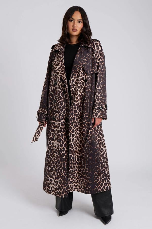 Urban Bliss Leopard Print Trench