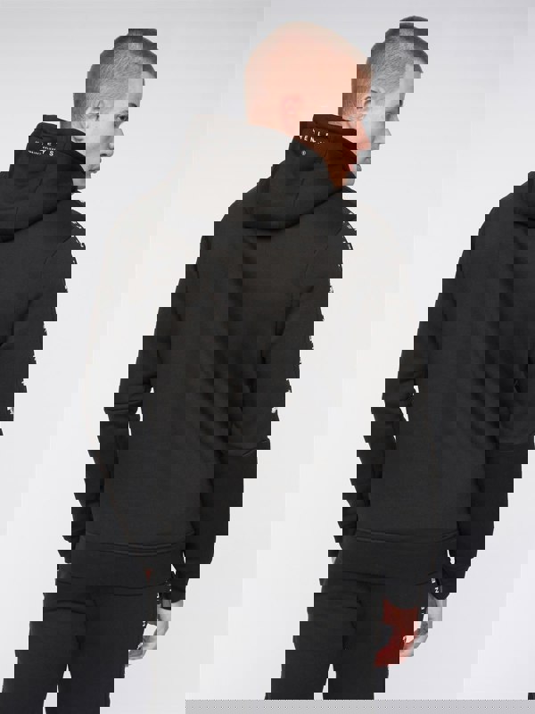 Henleys Tapehen Hoodie - Black