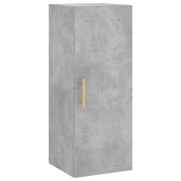 Berkfield Highboard Concrete Grey 34.5x34x180 cm Engineered Wood