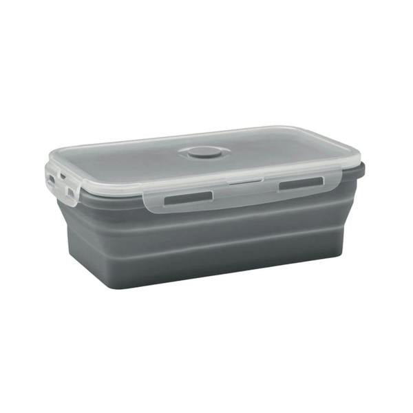 MidOcean Kolapso Silicone Collapsible Lunch Box - Stone Grey - 