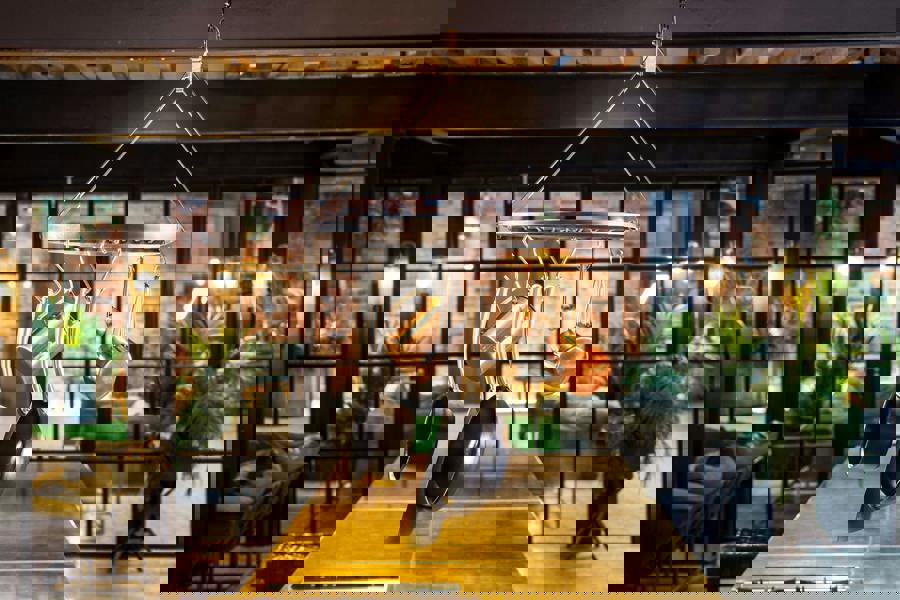 KitchenCraft Industrial Kitchen Vintage-Style Ceiling Hanging Pot & Pan Rack