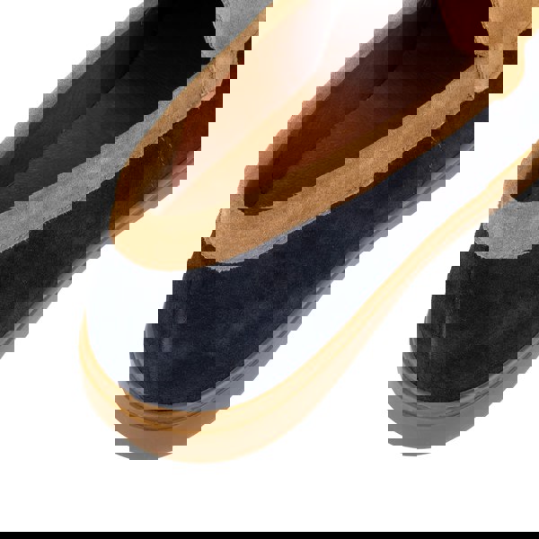 Embassy London Gareth - Tan & Dark Blue - Men’s Two Tone Suede Loafer