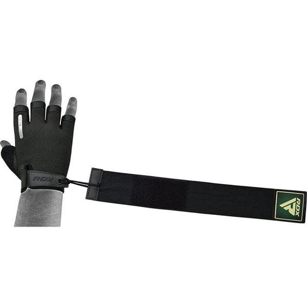 RDX Sports GYM TRAINING GLOVES T2 HALF ARMY GREEN