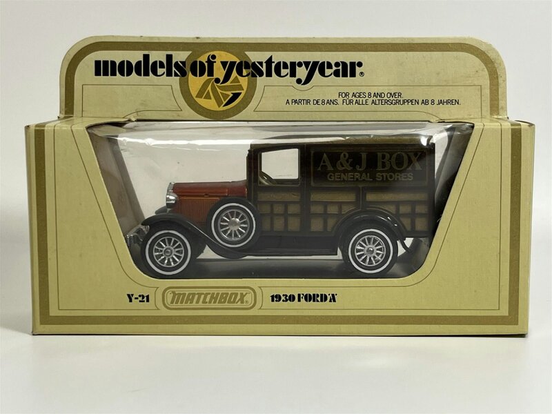 MCSlots Ford A 1930 A & J Box General Stores 1:40 Scale Models of Yesteryear Matchbox Y21D S7
