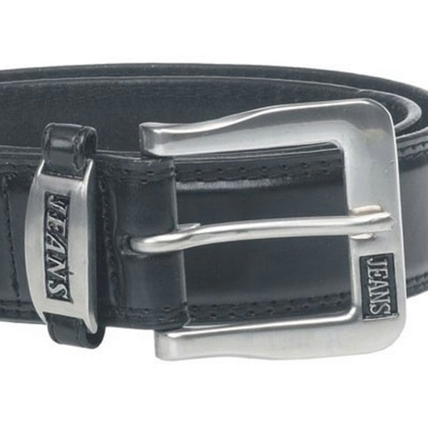 Duke Mens D555 Kenny Bonded Leather Waist Belt - Black